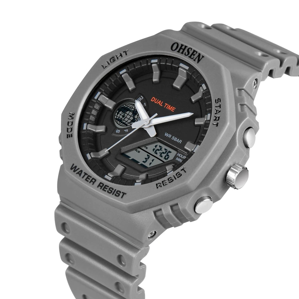 Digital Watch Military Waterproof Sport Quartz Men Watches Dual Time Black G style Fashion Tactical Electronic Wristwatch Clocks