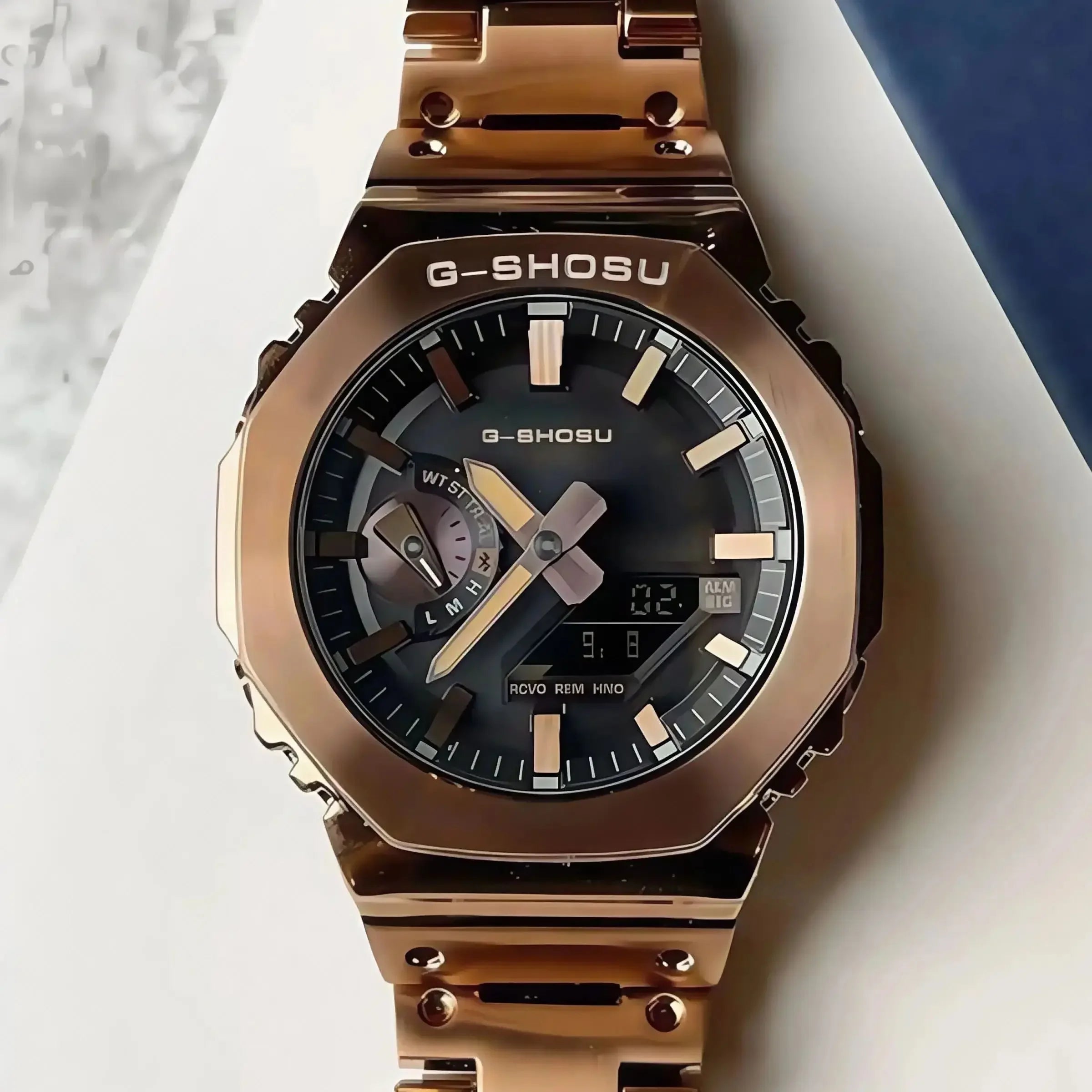 Electronic digital sports unisex watch All functions can be operated Waterproof World time LED dual display