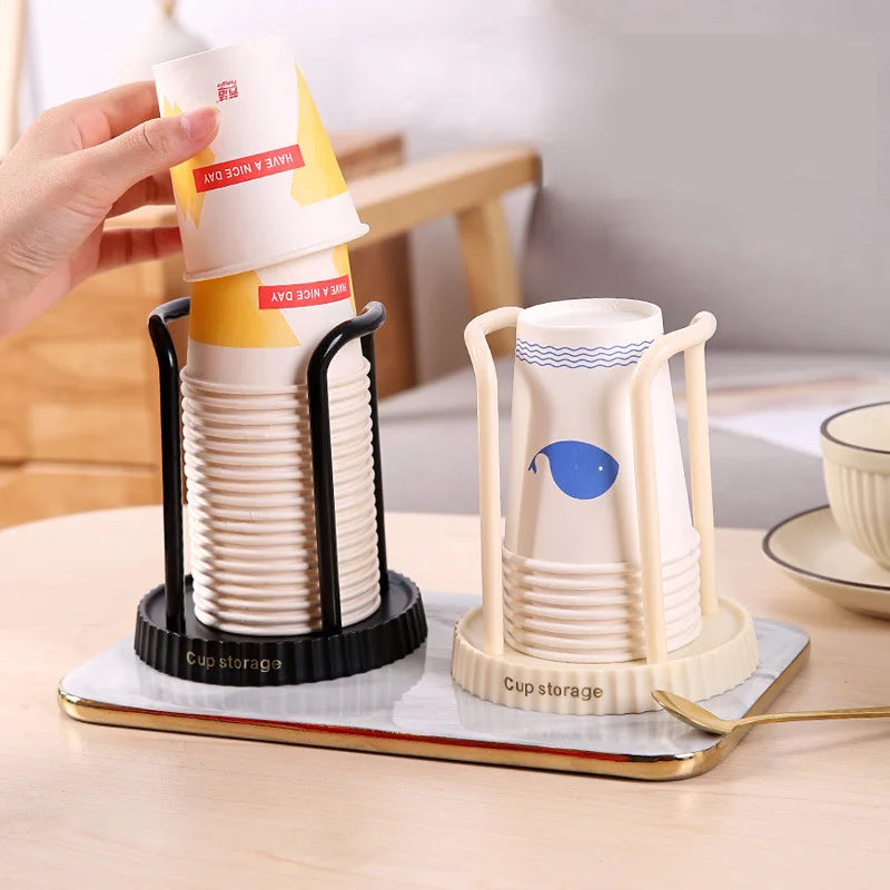Household Disposable Paper Cup Holder, Desktop Paper Cup Storage Rack, Suitable For Living Room, Dining Room And Other Cup Taker