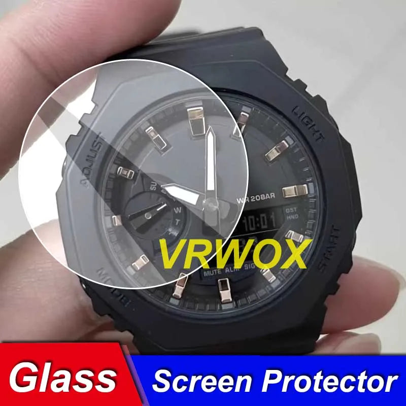3Pcs Glass For GMA-2100 GA-2300 GA-2100 GA-2110 2300 GMC-B2100 GA-B2100 GA-2200 GM-S2100 MRG-B2100 Watch Tempered Protector