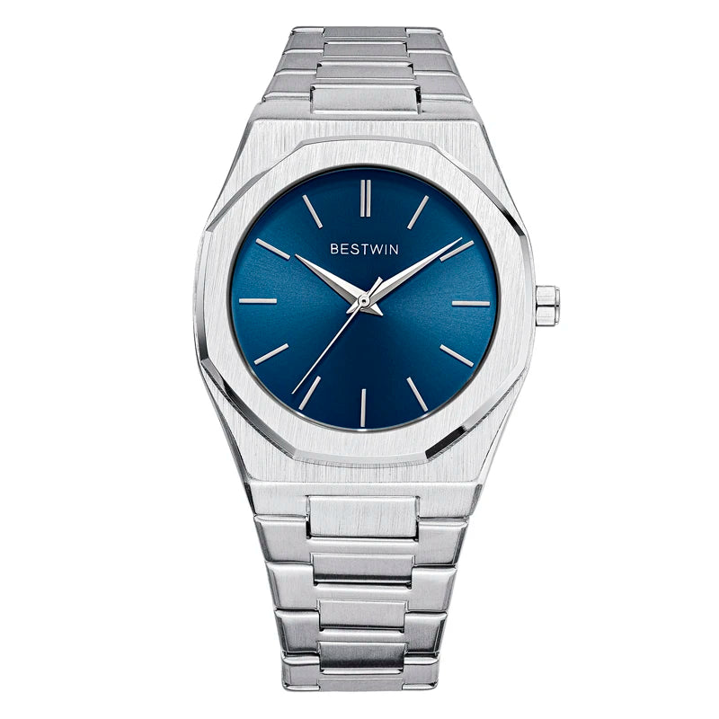 Quartz Watch For Men Original Top Brand All Black Stainless Steel Men's Wristwatch Classic Business Waterproof Japan Movement