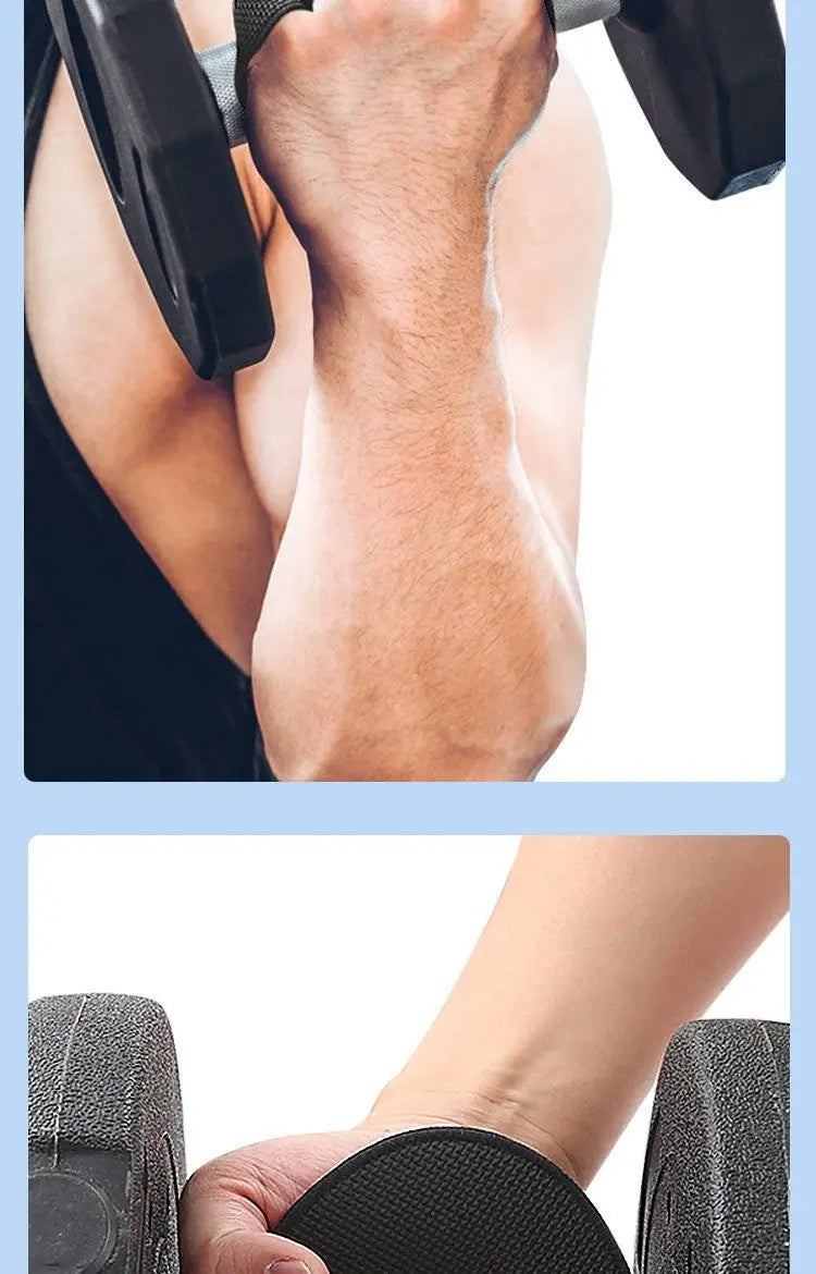 Anti-Slip Weightlifting Palm Glove Men Women Callus Hand Protector Gym Pull-Up Bar Dumbbell Sweat Absorb Non-Slip Grip Pain Blac