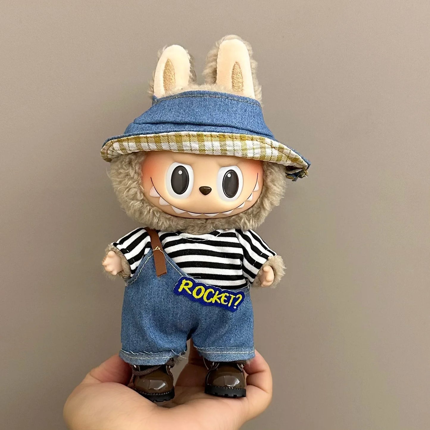 Doll Clothes For 15-17CM I II III Labubu Outfits Mini Plush Cotton Idol Doll Universal Clothing Sitting Party Accessories Gifts