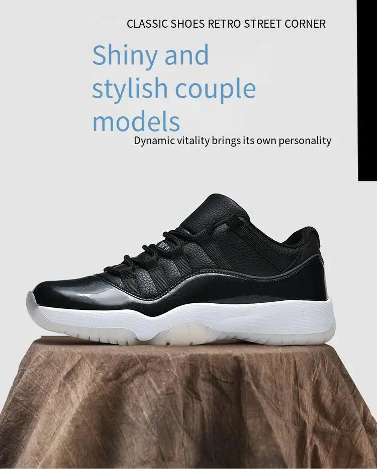 Shoes Men's Shoes Leather Retro Low-Top Basketball Trendy Shoes Men's and Women's Comfortable Casual Shoes Sports Shoes