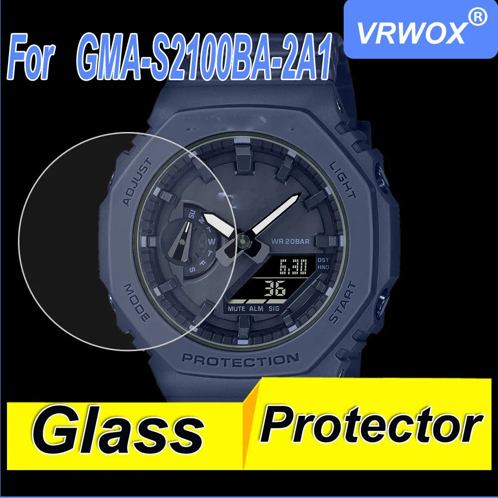3Pcs Glass For GA-B2100 GA2100 GM GMA-S2100 GAE-2100 GST-B500 GWG-2000  GWF-1000 GG1000 TPU and Glass Screen Protector