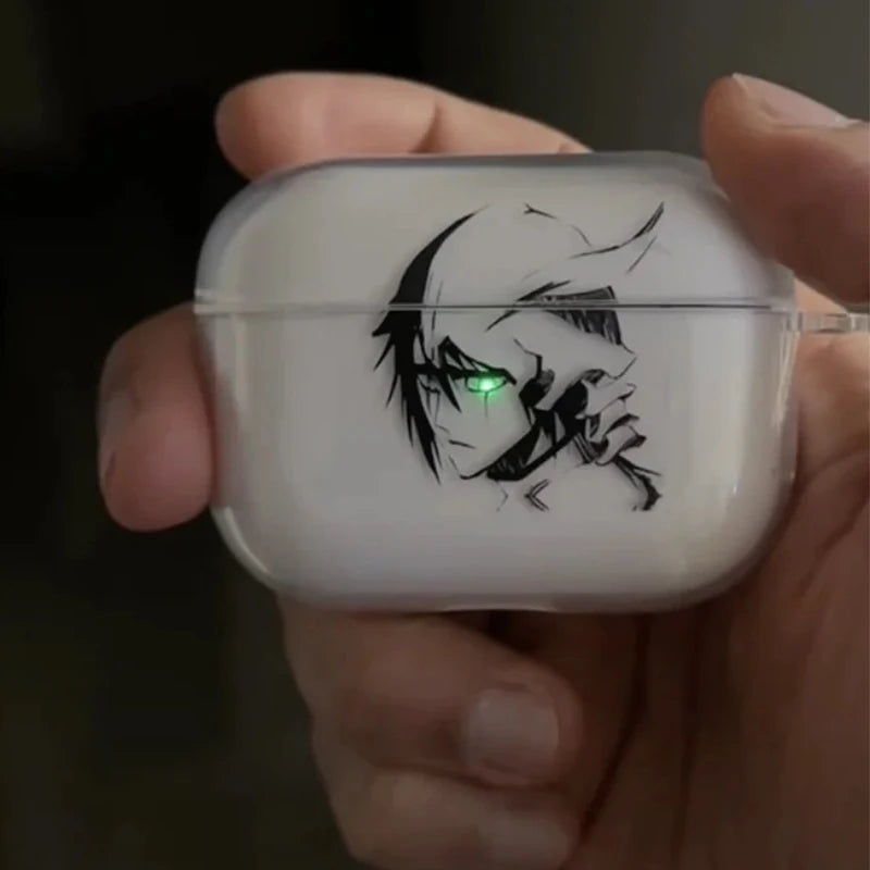 Anime Ulquiorra Cifer Transparent TPU Case for Airpods  Pro 2 1 3 Soft Silicone Cover Air Pods4 1/2/3Earphone Cover