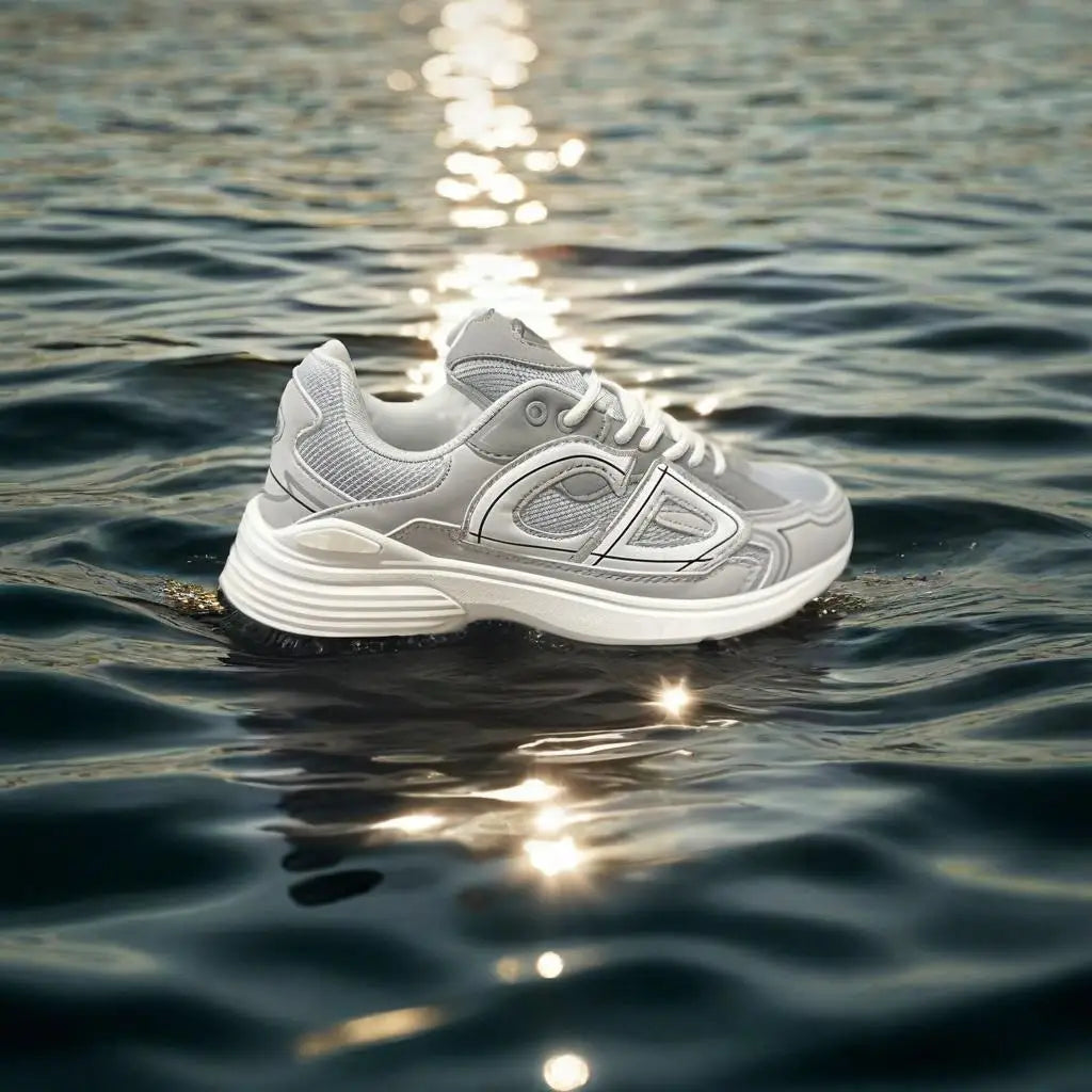 Men Running Shoes 2025 New Casual Mesh Breathable Lace-Up Sport Shoes Male Fashion Lightweight Non-Slip b30 Walking Shoes