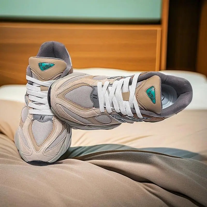 New series of dad shoes, retro distressed, dark  gray, height increasing, men's and women's running shoes