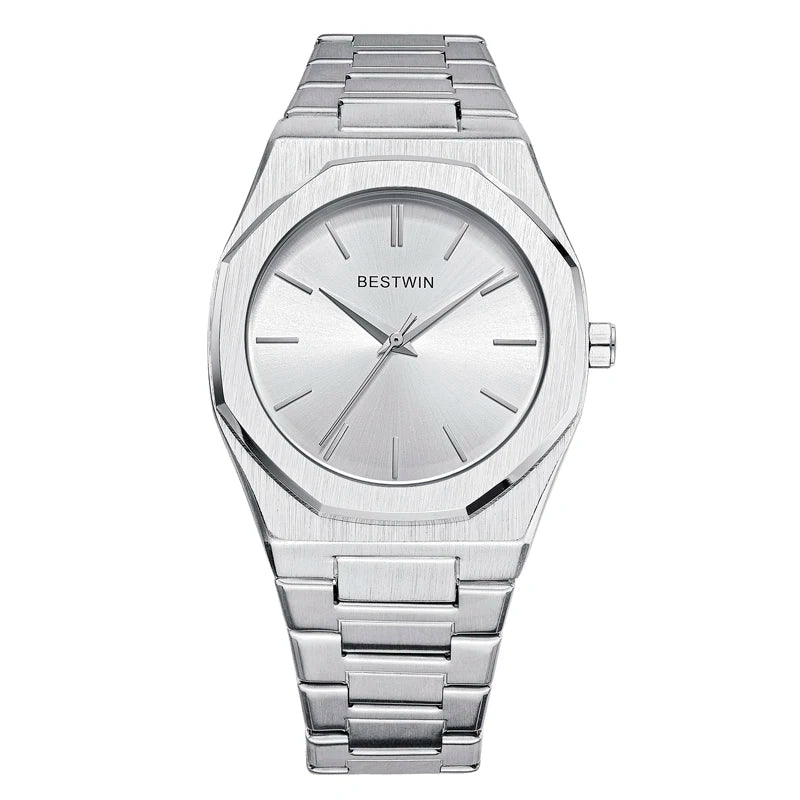 Luxury unique watches for men alloy steel with quartz watches simple line dial business party men watches fashion men's watches