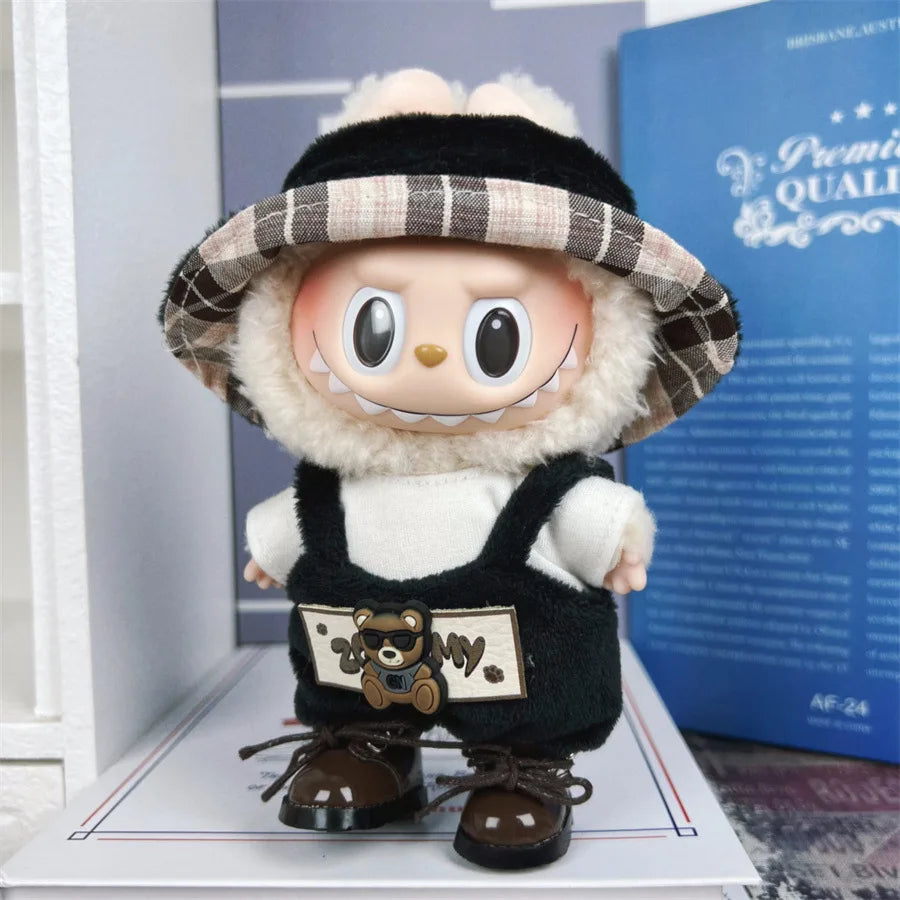 Doll Clothes For 15-17CM I II III Labubu Outfits Mini Plush Cotton Idol Doll Universal Clothing Sitting Party Accessories Gifts