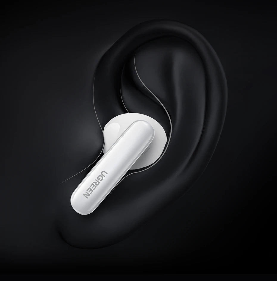UGREEN Wireless Bluetooth Earphones Semi-Open ANC Adaptive Active Noise Cancelling Earbuds LDAC Hi-Res Audio Headphones Headset