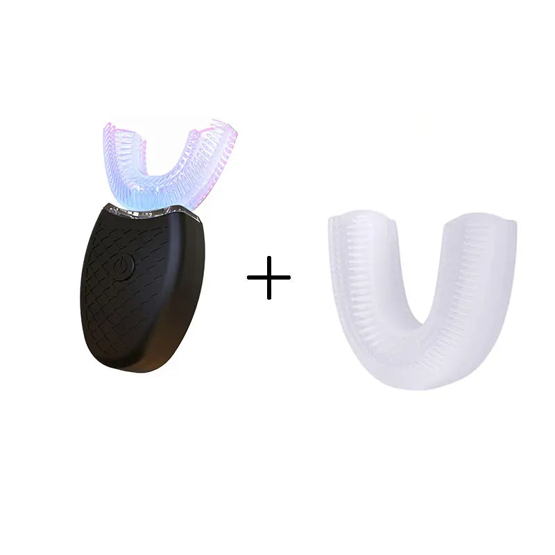 U Type Toothbrush Silicon Head Sonic Electric Toothbrush 360 Degrees Intelligent Automatic USB Charge Waterproof Teeth Whitening