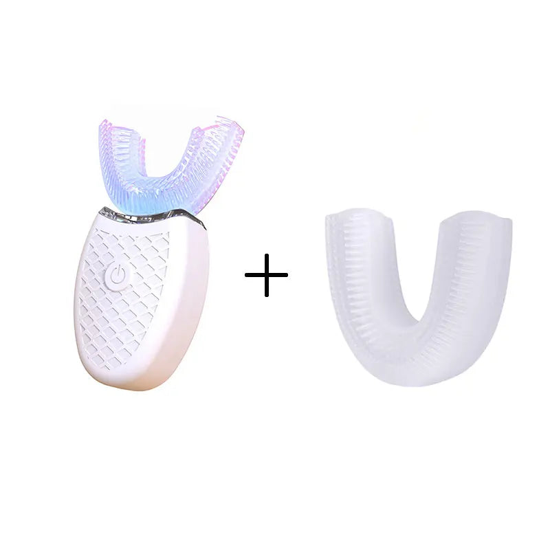 U Type Toothbrush Silicon Head Sonic Electric Toothbrush 360 Degrees Intelligent Automatic USB Charge Waterproof Teeth Whitening