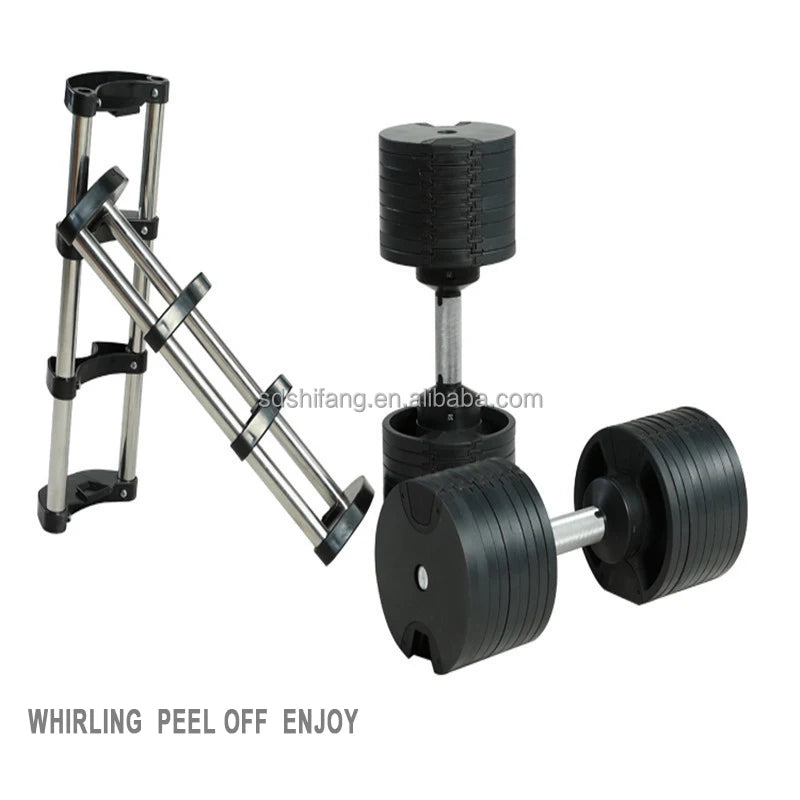 Cheap 24kg 36kg 40kg Adjustable Dumbbell Weight Lifting Dumbbells Gym Set 2kg Increments 32kg With Stand Trade  36kg 2kg 40 Lbs