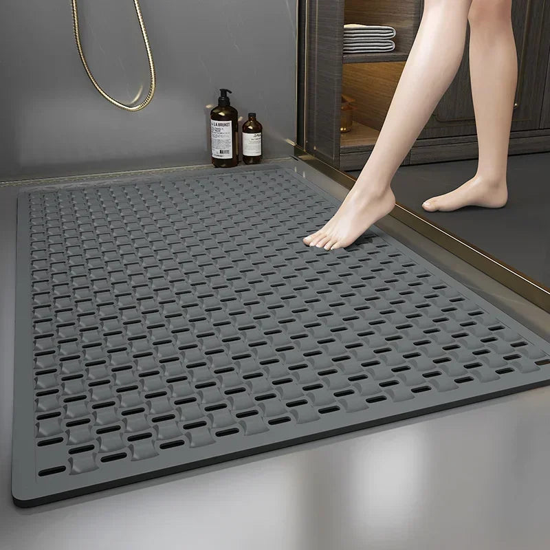 1PC Non-Slip Bath Mat Anti Fall Bathroom Floor Mat Household Bathroom Toilet Area Mat Shower Foot Mats Easy Clean Waterproof Mat