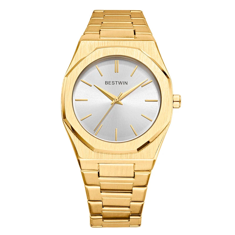 Luxury unique watches for men alloy steel with quartz watches simple line dial business party men watches fashion men's watches