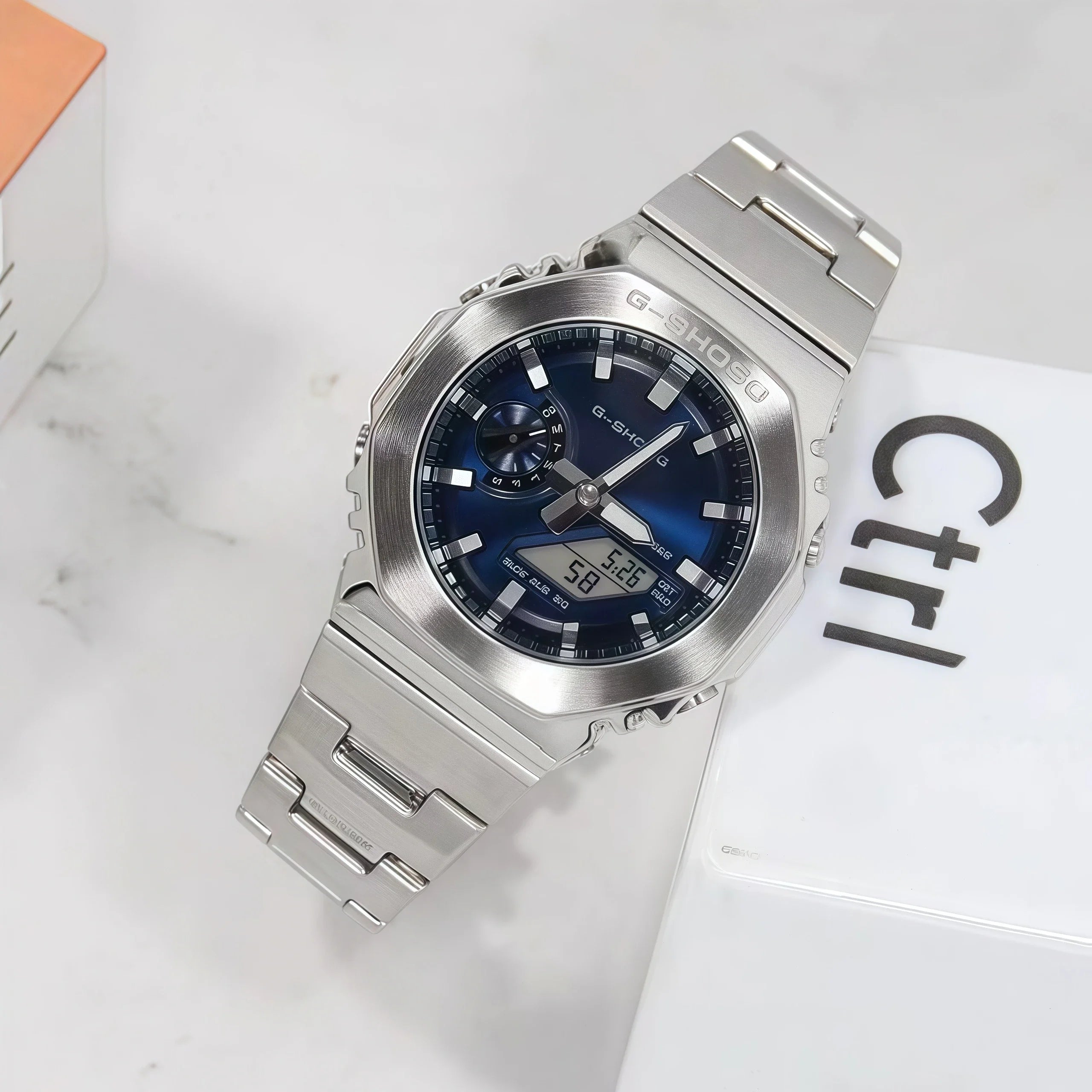 Electronic digital sports unisex watch All functions can be operated Waterproof World time LED dual display