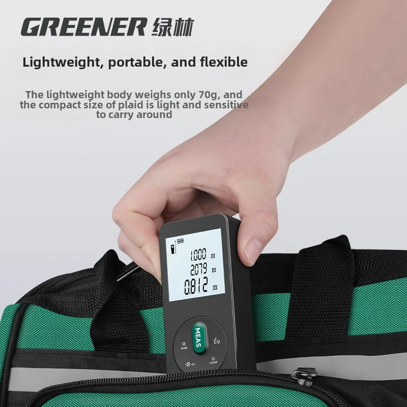 Handheld Laser Rangefinder with Green Red Infrared, Electronic Measuring Tool, High Precision Measuring Instrument