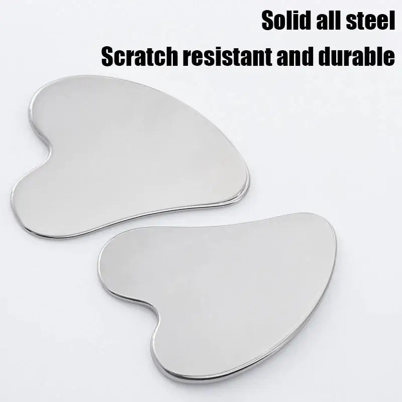 Gua Sha Board Guasha Massage for Face Stainless Steel Body Massager Facial Scraping Plate SPA  Guasha Scraper for Neck Back