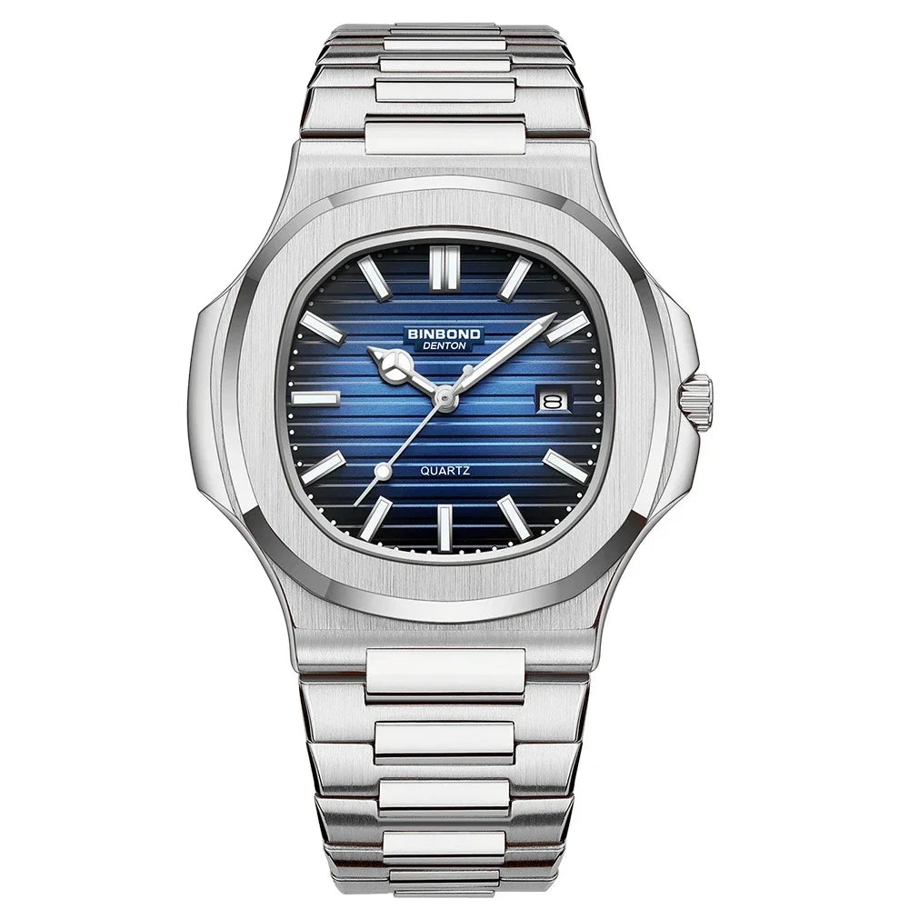 New Casual Business Movement Clock Men Luxury Watch Automatic Watches Mens Fashion Quartz Wristwatches Gifts Relogio Masculino