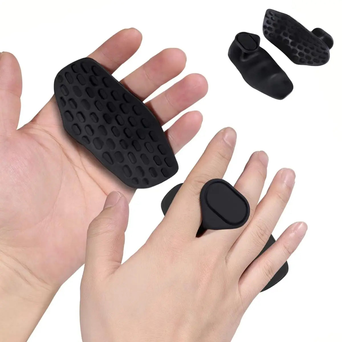 Anti-Slip Grips for Weight Lifting Pull-Ups Gym Training Unisex Ergonomic Rubber Hand Protector Strengthener Handle Gloves