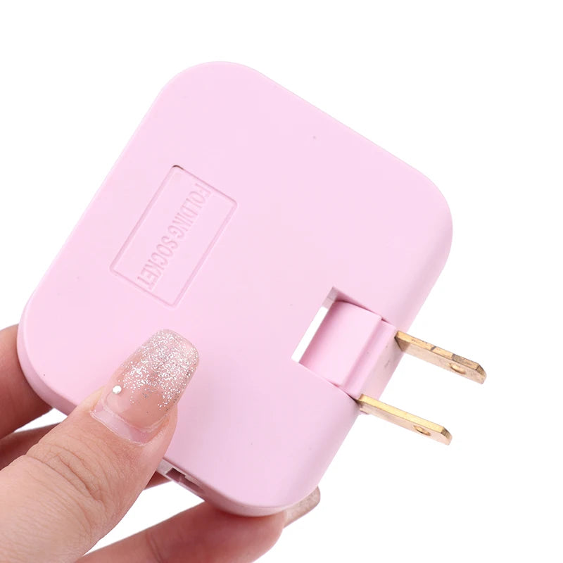 EU Plug 180 Degree Rotatable Socket Converter 3 In 1 US Extension Plug Multi-Plug Mini Slim Wireless Outlet Adapter Sockets