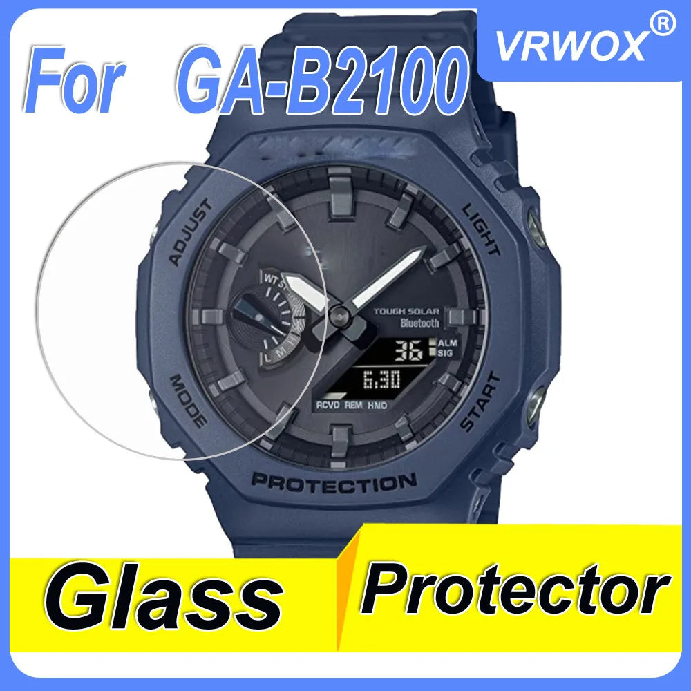 3Pcs Glass For GA-B2100 GA2100 GM GMA-S2100 GAE-2100 GST-B500 GWG-2000  GWF-1000 GG1000 TPU and Glass Screen Protector