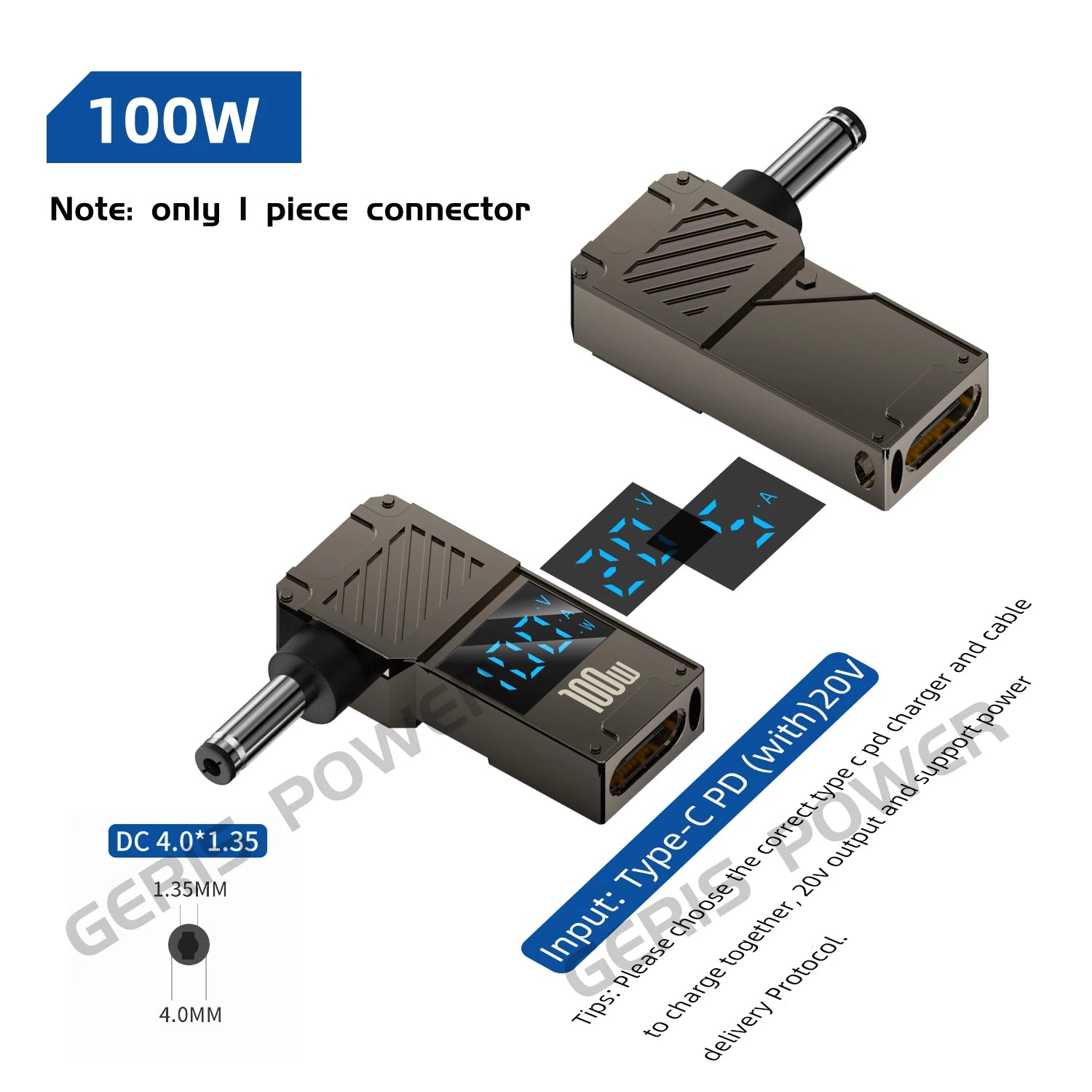 65W 90W 100W USB Type C PD to Laptop Computer Notebook Power Adapter Converter for Asus Dc Power Connector Jack for Lenovo HP