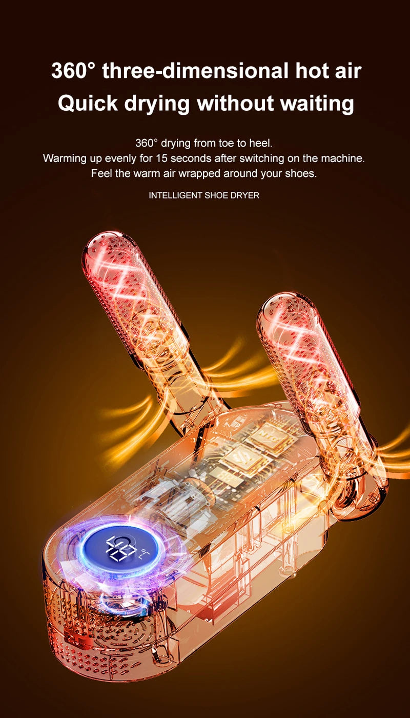 Foldable Shoe Dryer Household Constant Temperature Boot Dryer Fast Drying Shoe Heater Sterilization Deodorization Footwear Dryer