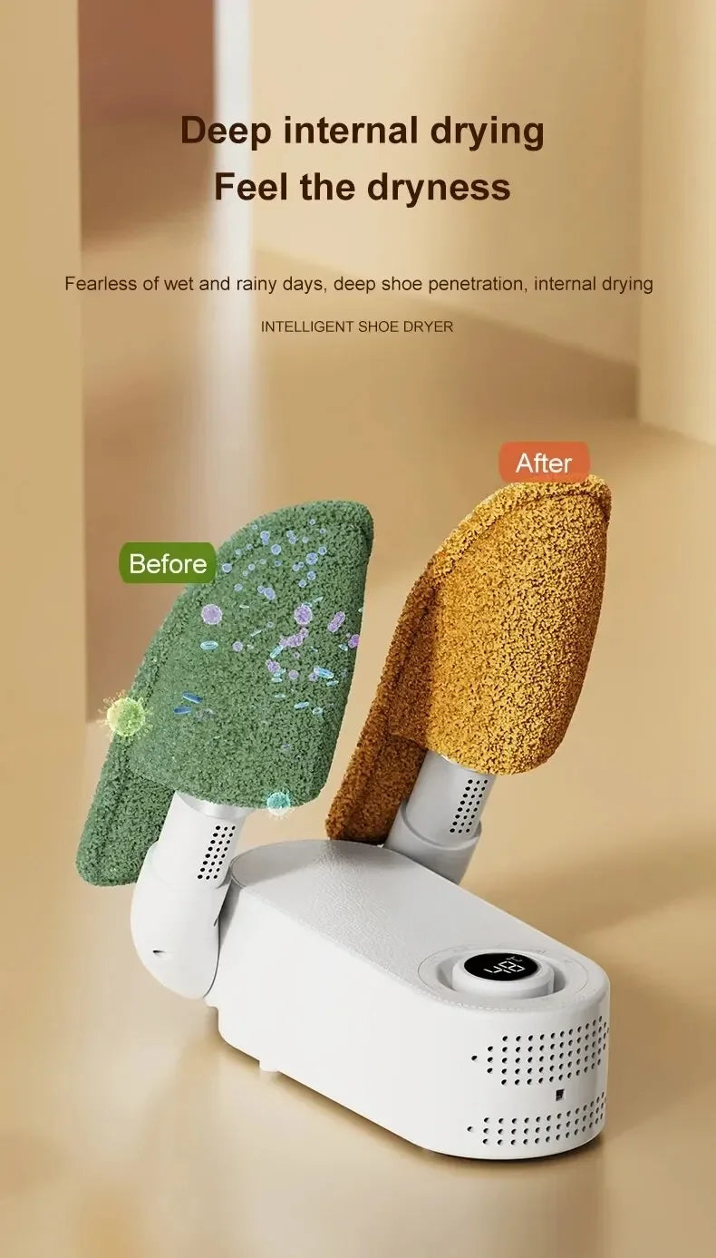 Electric Shoe Dryer Boot Warmer 42°C Shoe UV Foot Boot Dryer Eliminate Odor Fast Drying Boot Deodorizer Multifunction Sock Dryer