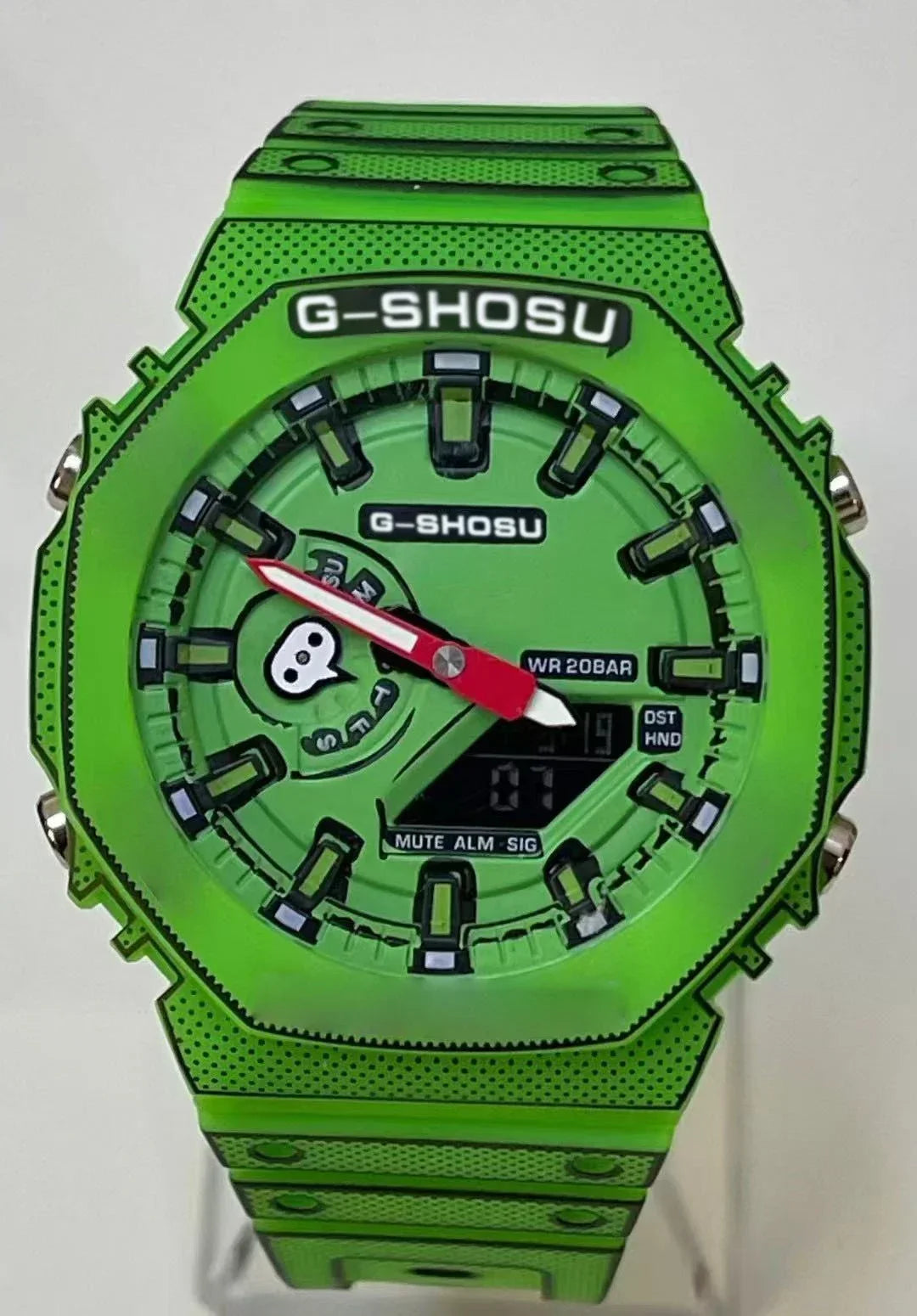 Men's Electronic Digital Sports Watch Full Function LED Dual Display Large Dial DIY Limited Series World Time