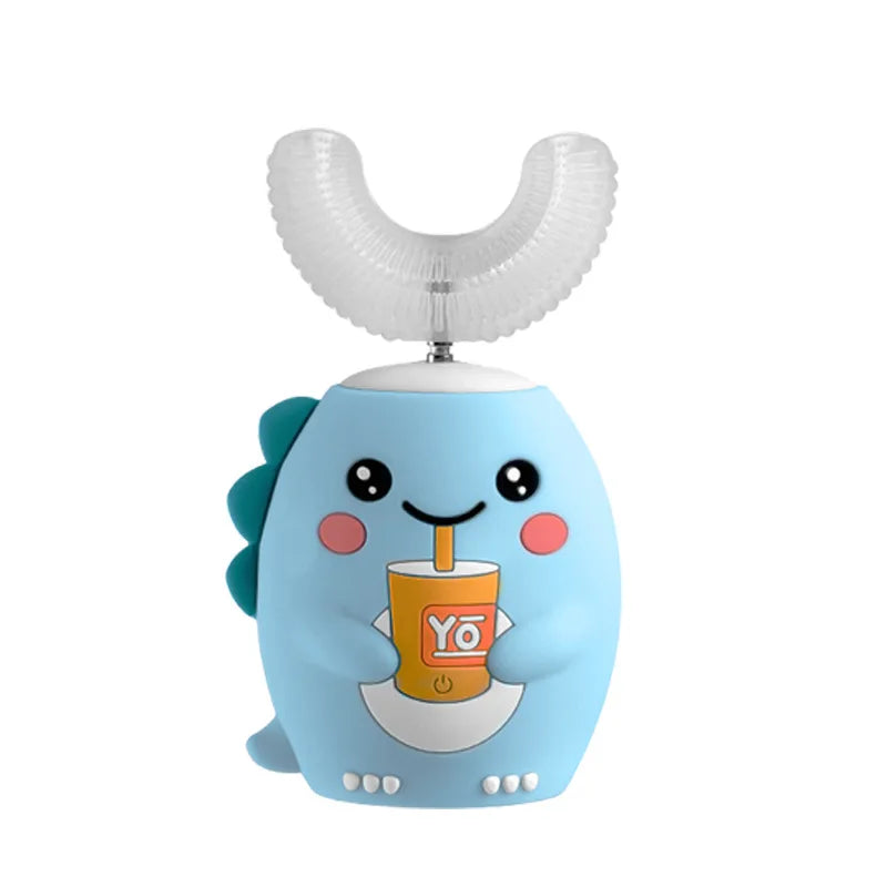 360 Degrees Intelligent Automatic Electric Toothbrush for Kids Children Rechargeable U Shaped Smart Sonic Tooth Brush Waterproof