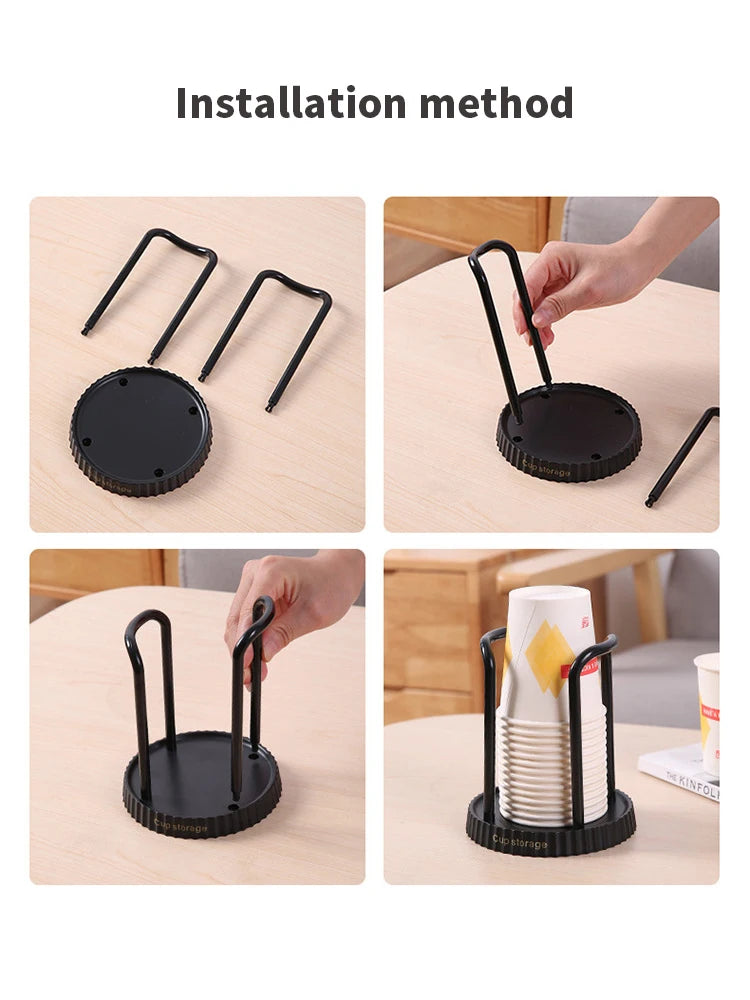 Household Disposable Paper Cup Holder, Desktop Paper Cup Storage Rack, Suitable For Living Room, Dining Room And Other Cup Taker