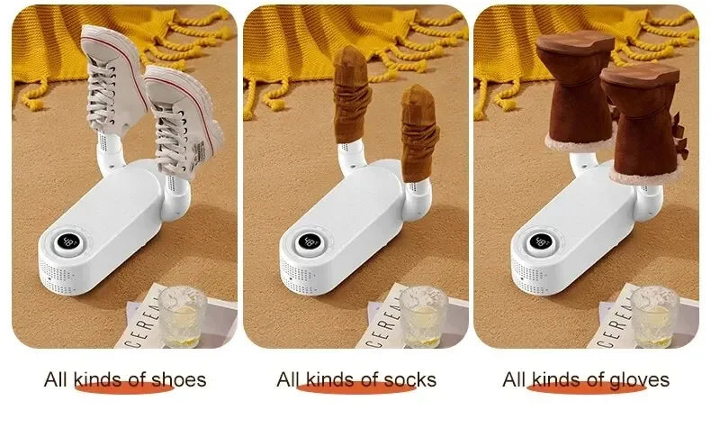 Electric Shoe Dryer Boot Warmer 42°C Shoe UV Foot Boot Dryer Eliminate Odor Fast Drying Boot Deodorizer Multifunction Sock Dryer
