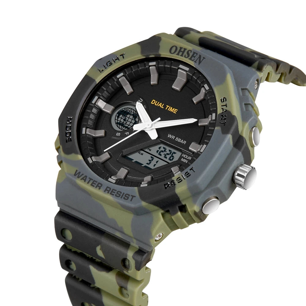 Digital Watch Military Waterproof Sport Quartz Men Watches Dual Time Black G style Fashion Tactical Electronic Wristwatch Clocks