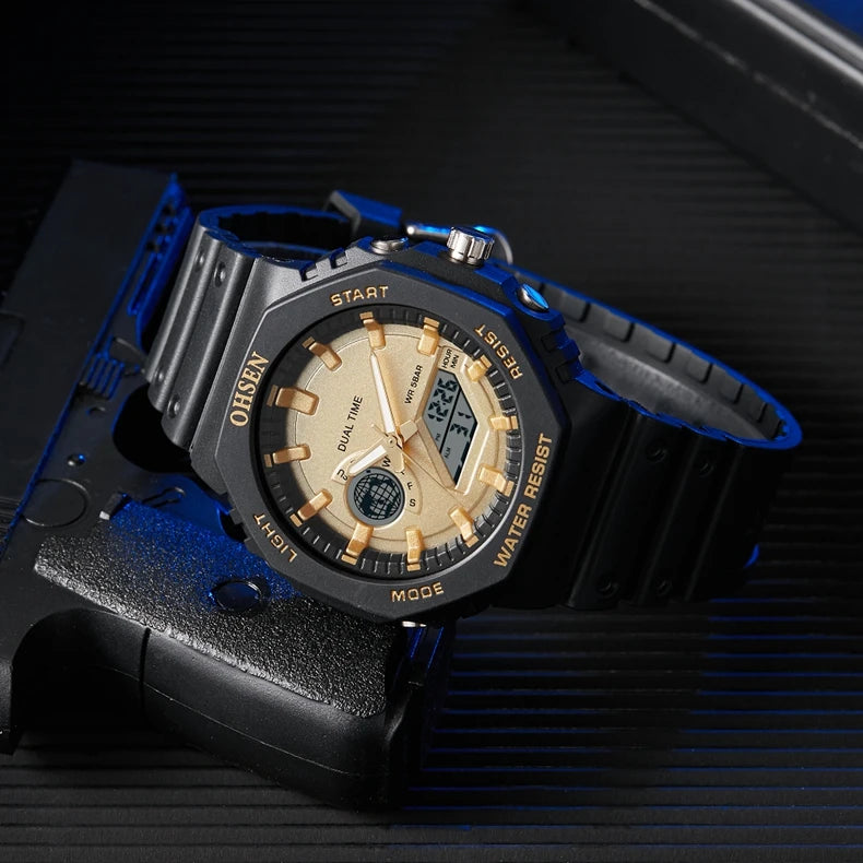 Digital Watch Military Waterproof Sport Quartz Men Watches Dual Time Black G style Fashion Tactical Electronic Wristwatch Clocks