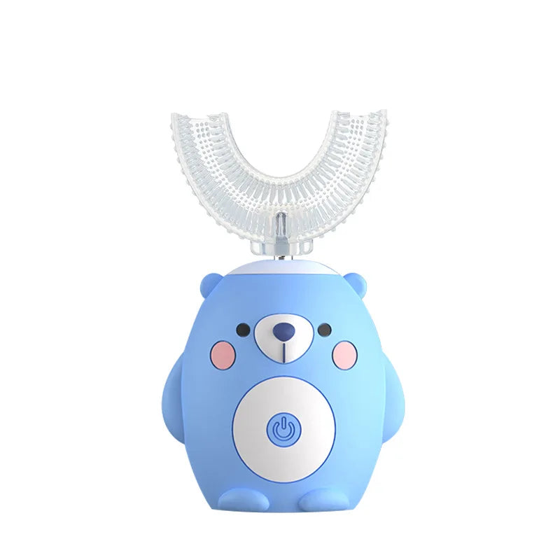 360 Degrees Intelligent Automatic Electric Toothbrush for Kids Children Rechargeable U Shaped Smart Sonic Tooth Brush Waterproof