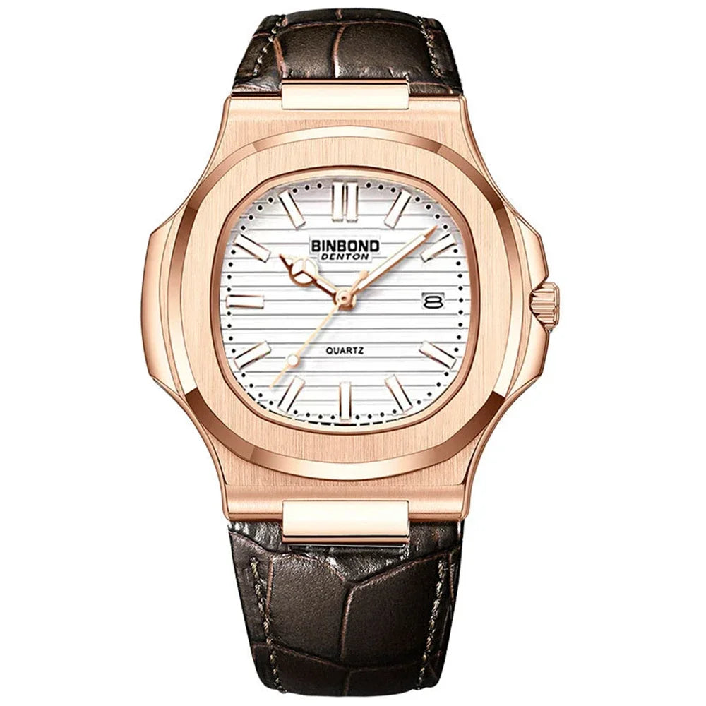 New Casual Business Movement Clock Men Luxury Watch Automatic Watches Mens Fashion Quartz Wristwatches Gifts Relogio Masculino