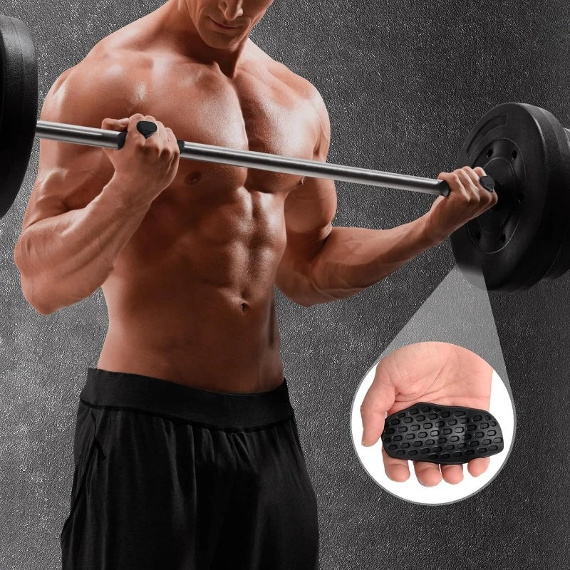 Anti-Slip Weight Lifting Grips Shock-Absorbing Gloves Callus Prevention Unisex Gym Gloves Pull-Up Bar Grips Training Gear
