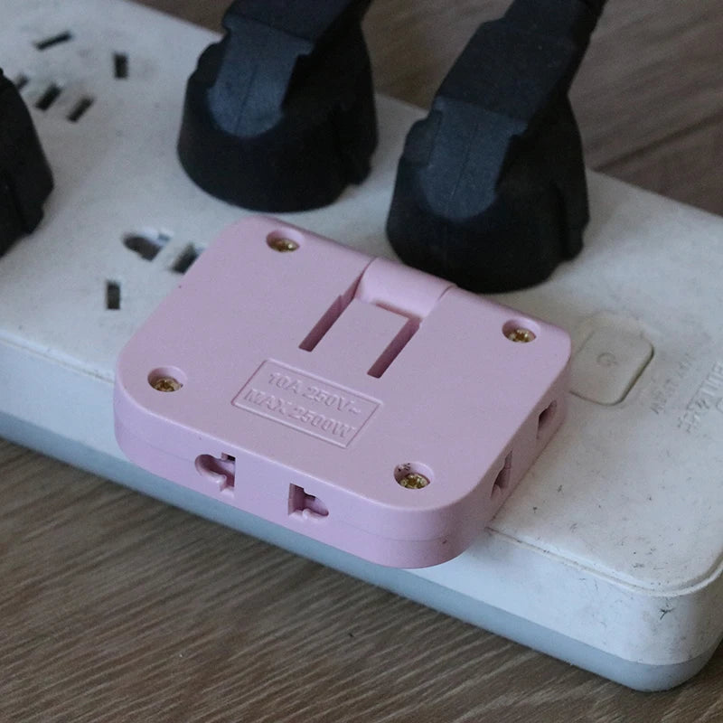 EU Plug 180 Degree Rotatable Socket Converter 3 In 1 US Extension Plug Multi-Plug Mini Slim Wireless Outlet Adapter Sockets