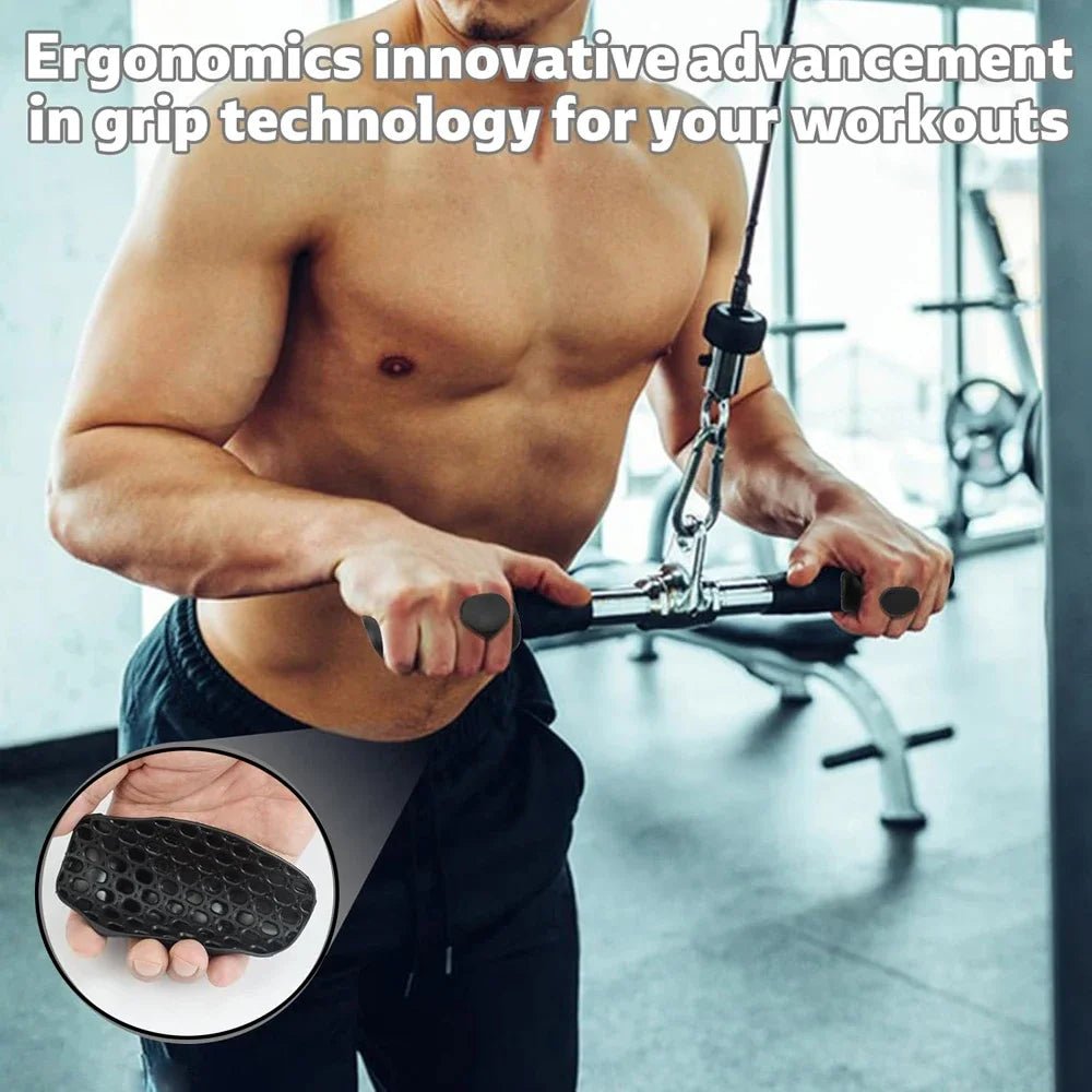 Anti-Slip Hand Grips for Weight Lifting Pull-Ups Gym Training Unisex Ergonomic Rubber Hand Palm Protector