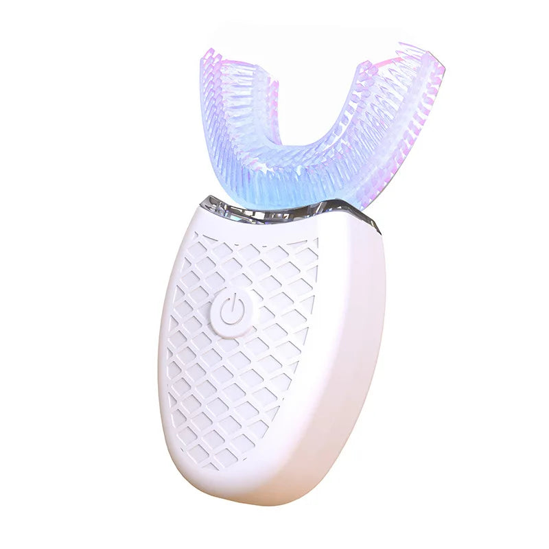 U Type Toothbrush Silicon Head Sonic Electric Toothbrush 360 Degrees Intelligent Automatic USB Charge Waterproof Teeth Whitening