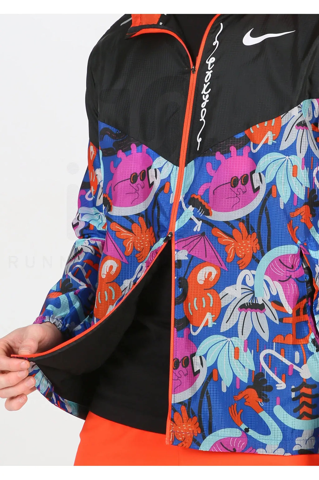 Nike Run Windrunner Tokoyo SportswearFitness Training Running Exercise Quick-Drying Breathable Stand-Up CLon Pullover 1375435-0