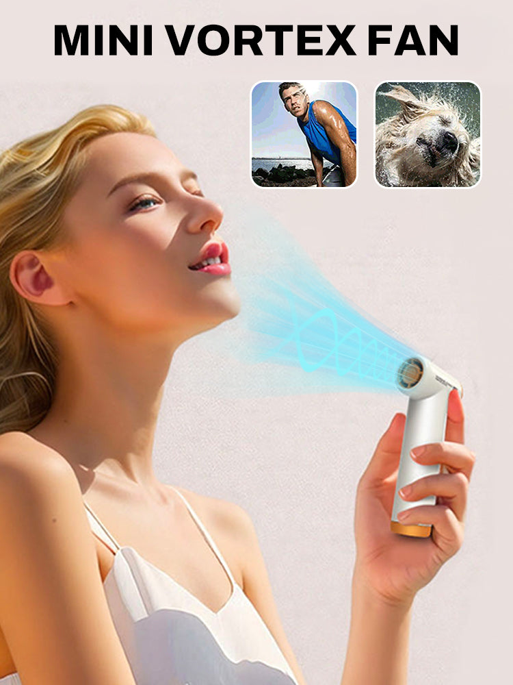 90000RPM Handheld Portable Turbo Fan, Super High-speed Fan with 4-speed, 4000mAh, USB-C Rechargeable Personal Battery Operated