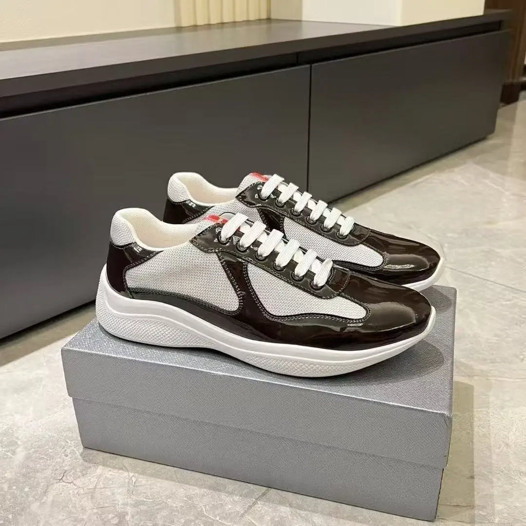 2025 Summer New High-Quality Luxury Classic style Suitable for both men and women Polished finish synthetic leather sports shoes