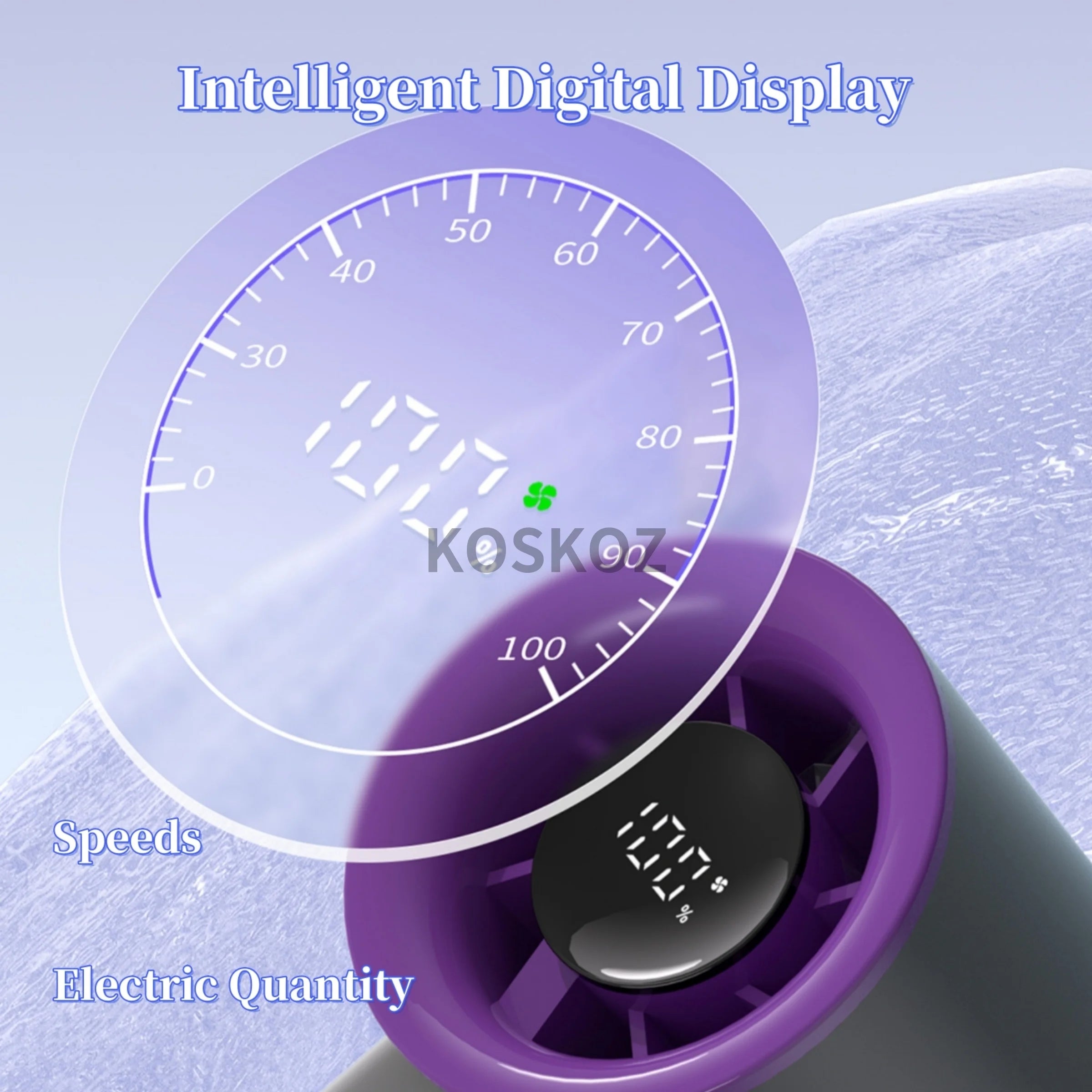 Handheld Portable Turbo Fan, 3600mAh USB Rechargeable Mini Small Pocket Fan with 5 Speeds for Travel/Outdoor/Vacation/Concerts