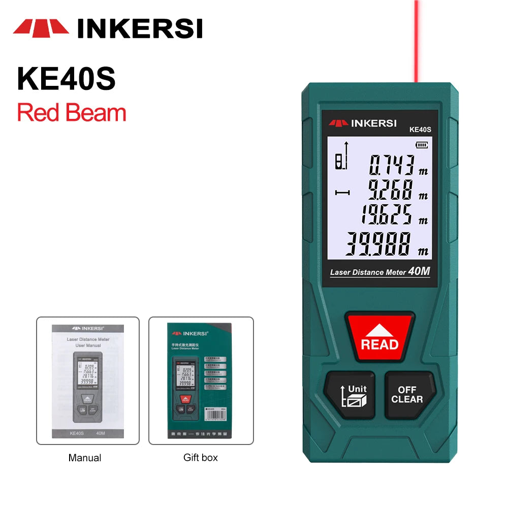 INKERSI Laser Rangefinder 120m 100m 70m 50m 40m Digital Laser Distance Meter laser Range Finder Tape Distance Measurer Tools