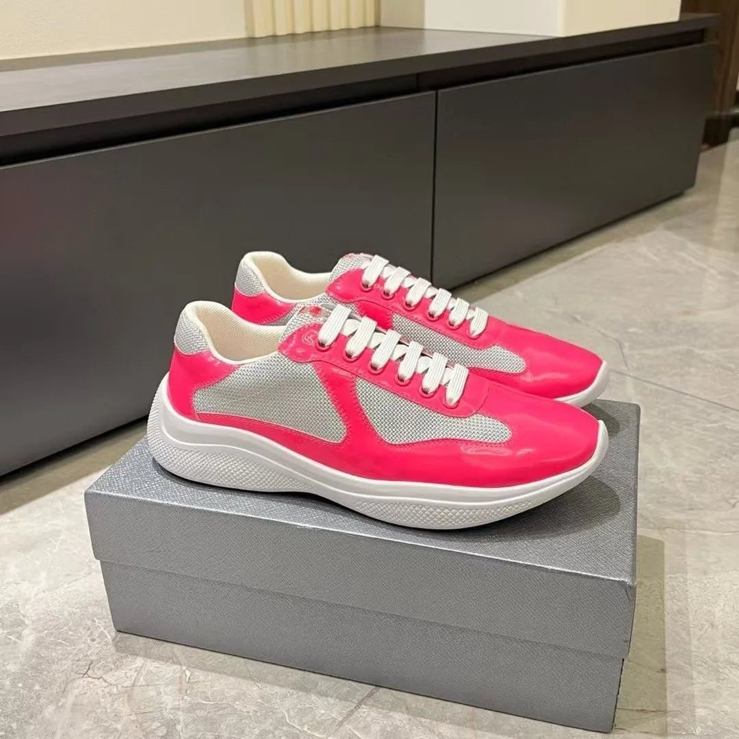 2025 Summer New High-Quality Luxury Classic style Suitable for both men and women Polished finish synthetic leather sports shoes