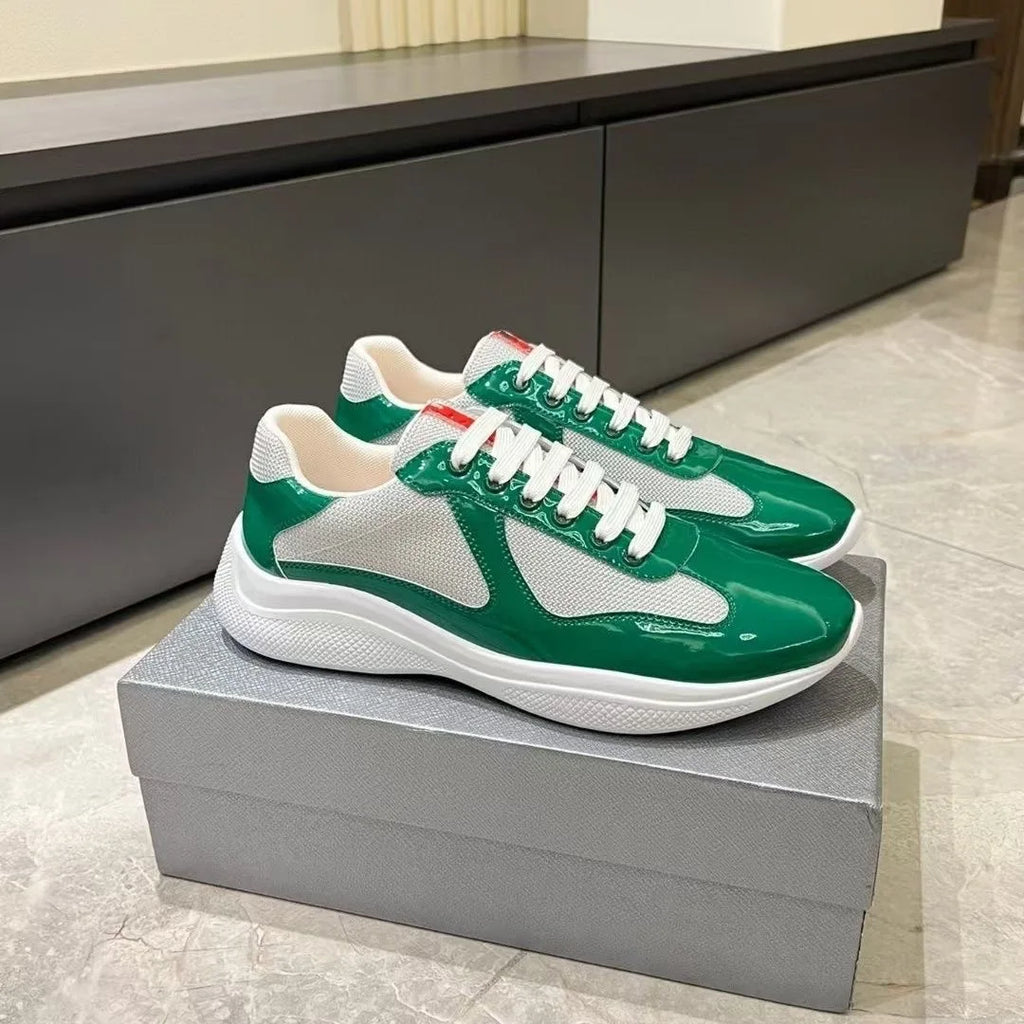 2025 Summer New High-Quality Luxury Classic style Suitable for both men and women Polished finish synthetic leather sports shoes