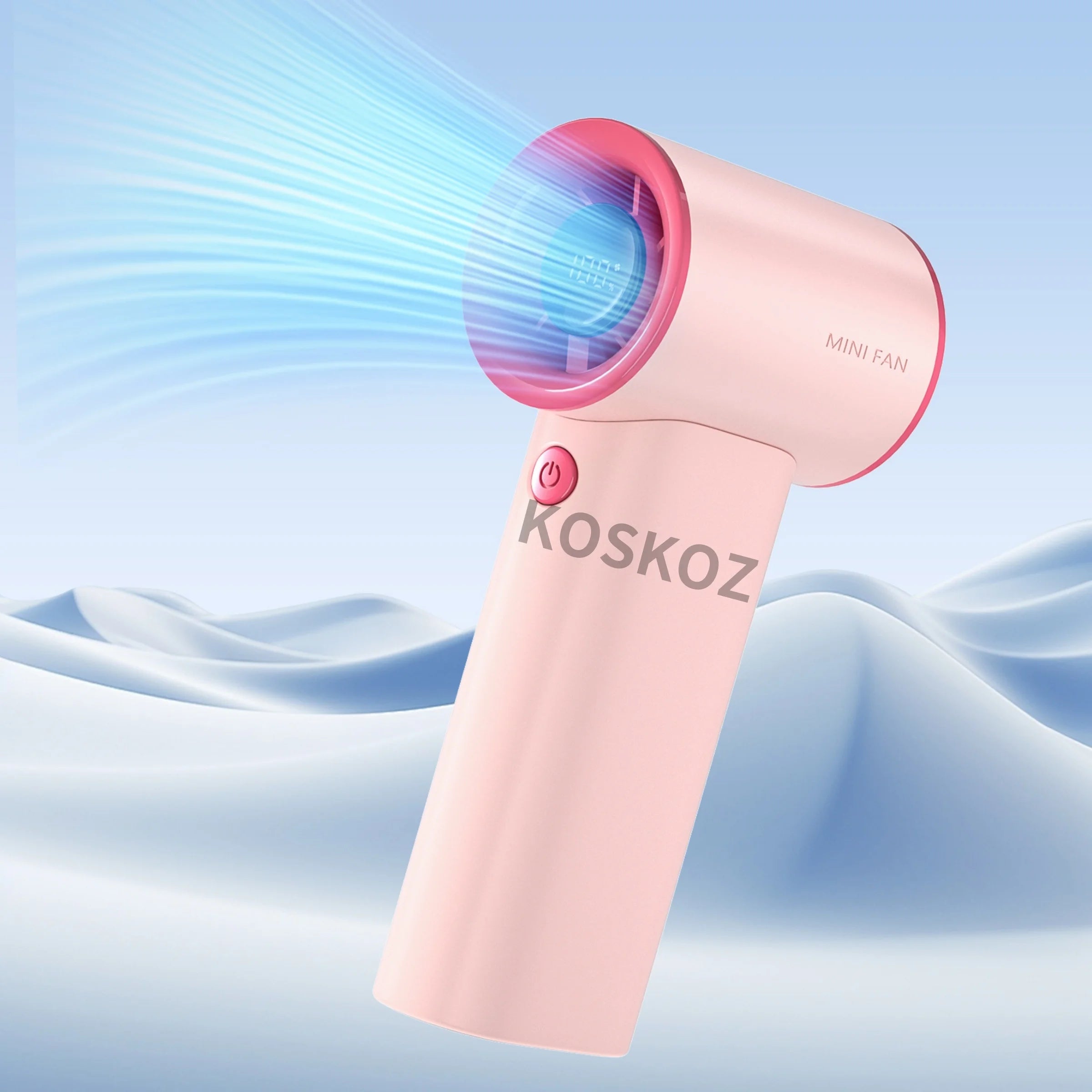 Handheld Portable Turbo Fan, 3600mAh USB Rechargeable Mini Small Pocket Fan with 5 Speeds for Travel/Outdoor/Vacation/Concerts